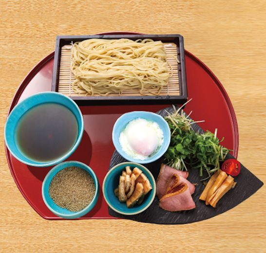 京鴨とこだわり卵の醤油つけ麺