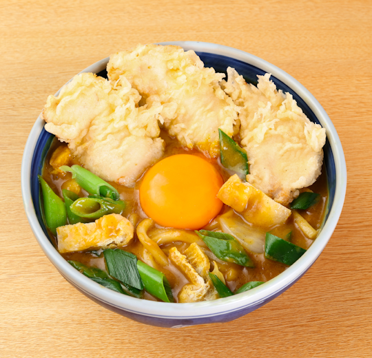 鶏天カレーうどん