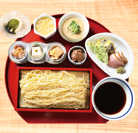 京鴨と春野菜のつけ麺
